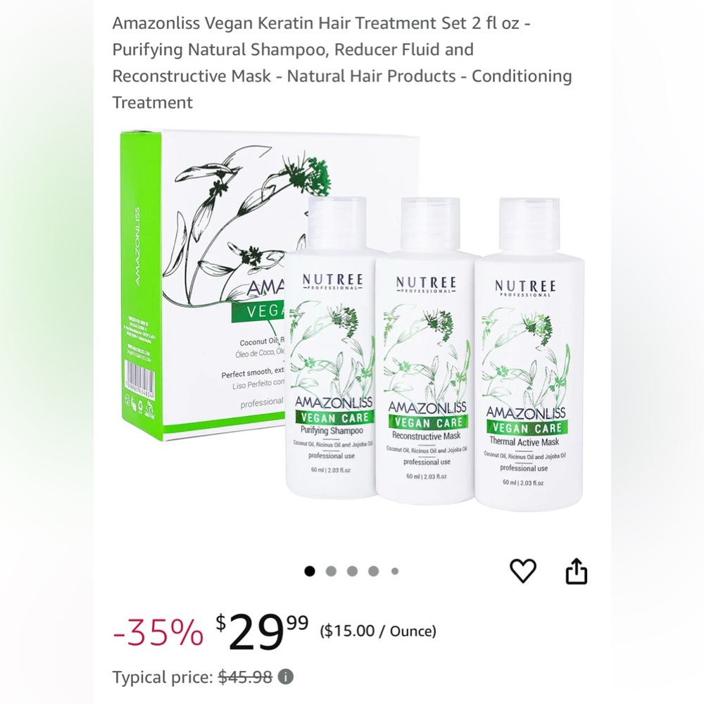 Amazonliss Vegan Care Hair Treatment Set